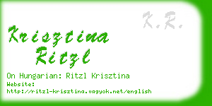 krisztina ritzl business card